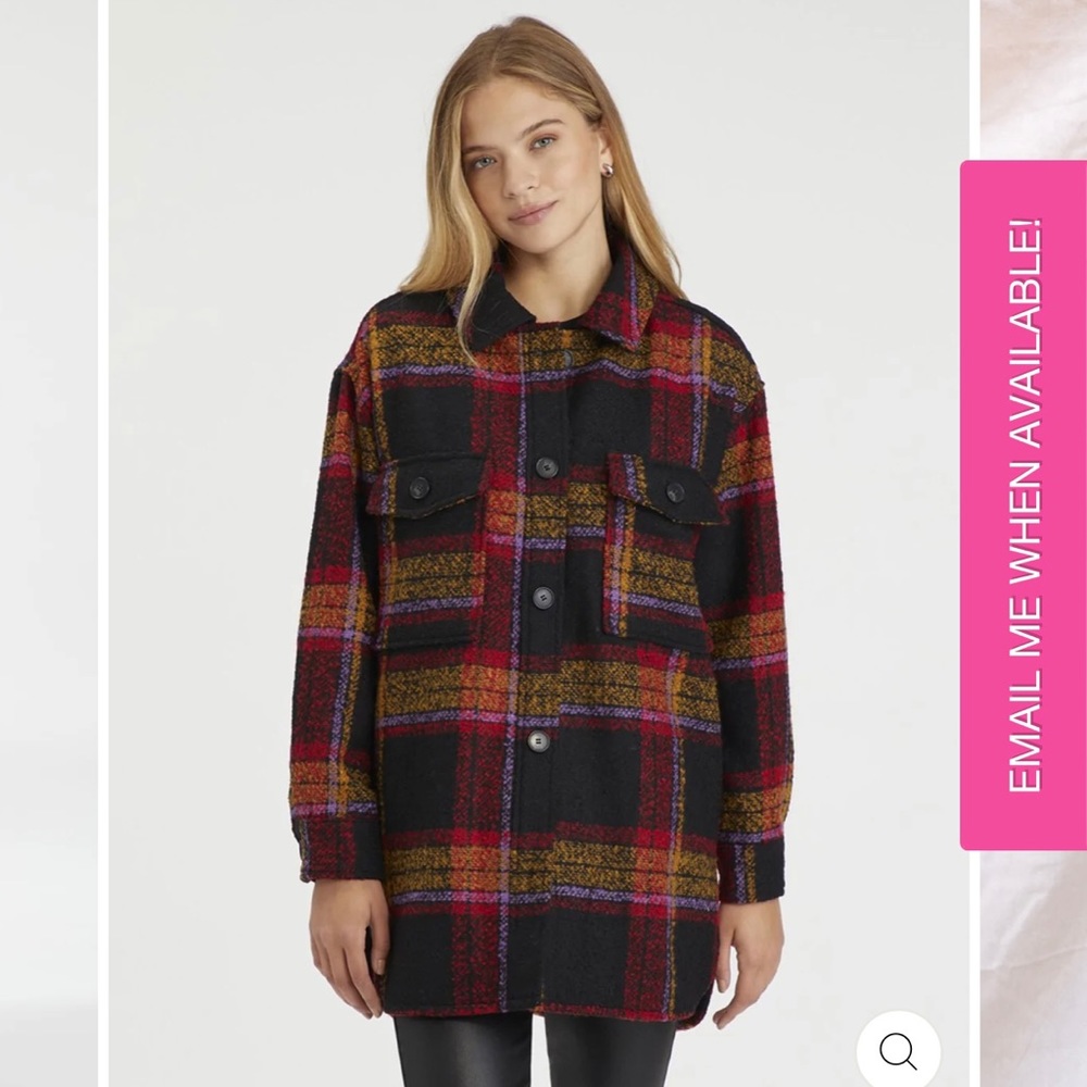 BRAND NEW & NEVER WORN Sanctuary Midi Shacket in Carson Plaid XS $80 OBO - Picture 6 of 8